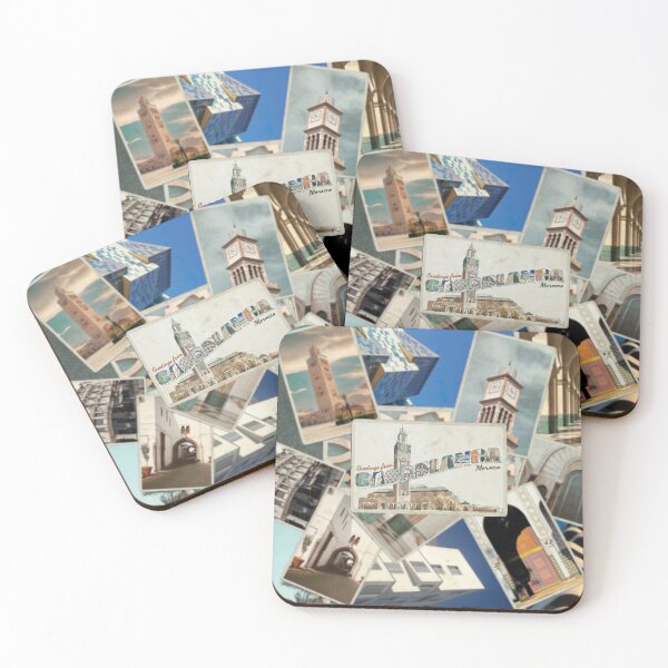 Item preview, Greetings from Casablanca in Morocco Vintage style retro souvenir designed and sold by DeveloperProp0.