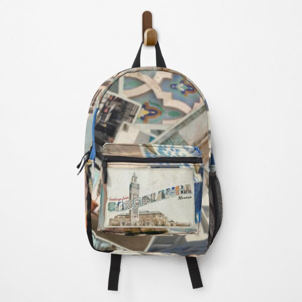 Item preview, Greetings from Casablanca in Morocco Vintage style retro souvenir designed and sold by DeveloperProp0.