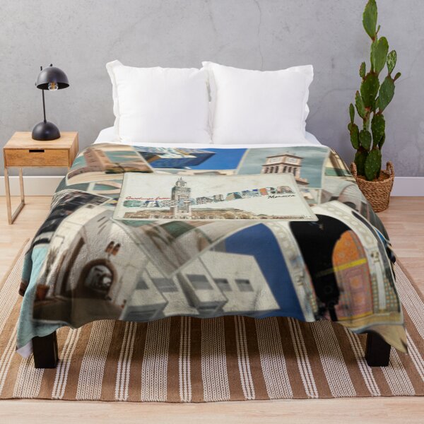 Item preview, Greetings from Casablanca in Morocco Vintage style retro souvenir designed and sold by DeveloperProp0.