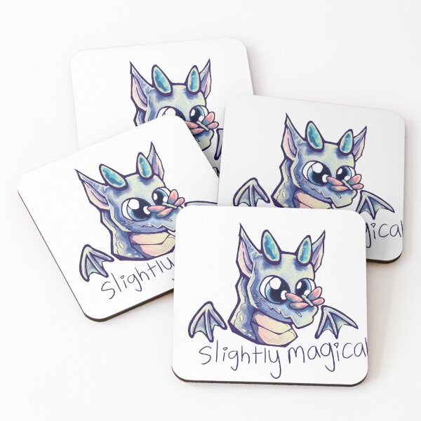 Item preview, Slightly Magical Dragon with Butterfly - Cute Fantasy Animal designed and sold by TurmericDesignC.