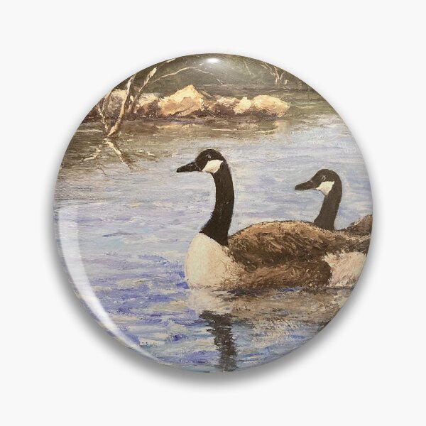 Artikelvorschau, Ententeich Vintage Landschaft, Öl auf Leinwand Gemälde entworfen und verkauft von GalleryDigitals.