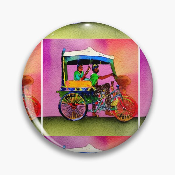 Item preview, Watercolour rickshaw  designed and sold by luckylemur.