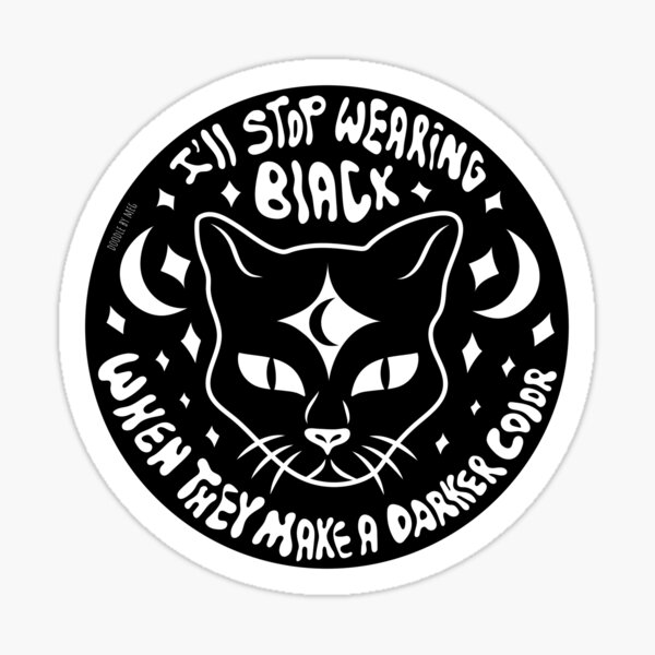 Black Cat Sticker