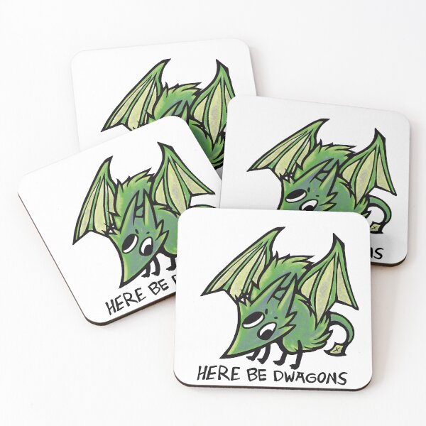 Item preview, Here be Dragons - Worm on a String - Y2K Nostalgia designed and sold by TurmericDesignC.