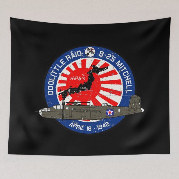 Item preview, USAF - B-25 Mitchell Doolittle Raid  - Grunge Style designed and sold by pzd501.