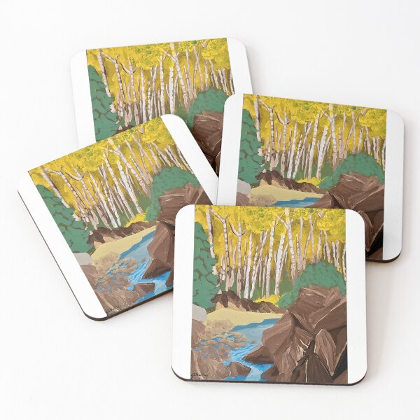 Item preview, Birch Trees Acrylic Painting designed and sold by BethanyLoraine.
