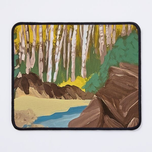 Item preview, Birch Trees Acrylic Painting designed and sold by BethanyLoraine.