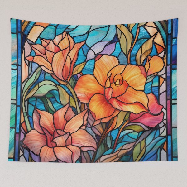 Item preview, Flower Stained Glass Design designed and sold by Juliascutecornr.