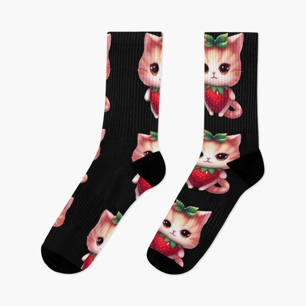 Item preview, Cute Strawberry Cat designed and sold by OliversCat.