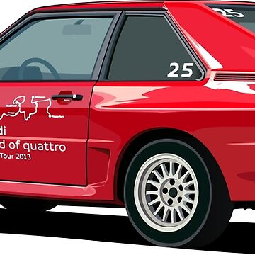 Casquette for Sale avec l'œuvre « Audi Quattro » de l'artiste  AutomotiveArtt