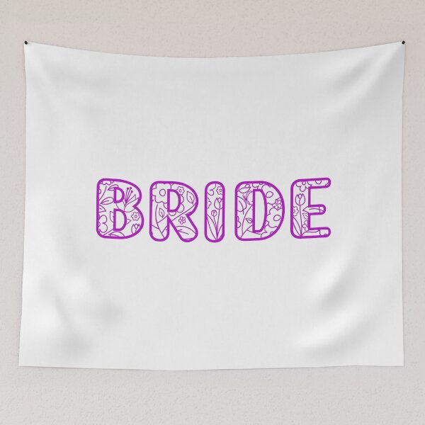 Item preview, "Blooming in Elegance: Floral Girly Pink Text for the Bride Who Loves Flowers - Flowers of the Bachelorette Party designed and sold by EmeraldeaArt.