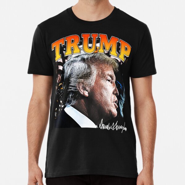 Item preview, Donald Trump, Classic Vintage Bootleg Rap Graphic Tee T-Shirt, Retro 90s Bootleg Graphic Tee, Unisex, Perfect Gift designed and sold by globalquotes.