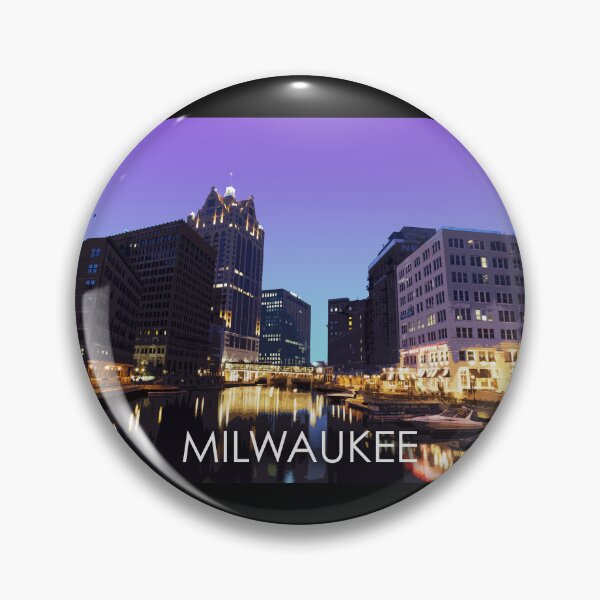 Item preview, Milwaukee, Wisconsin, River, USA, Travel Print designed and sold by summattodraw.