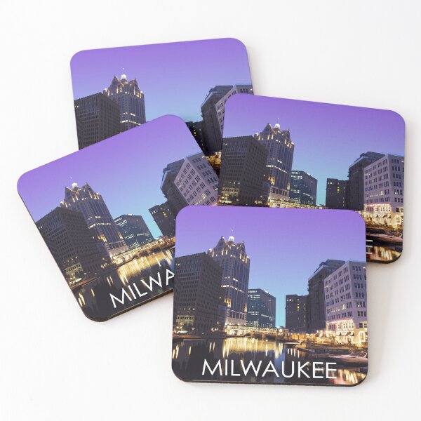 Item preview, Milwaukee, Wisconsin, River, USA, Travel Print designed and sold by summattodraw.