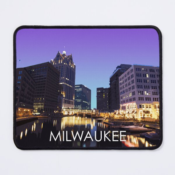 Item preview, Milwaukee, Wisconsin, River, USA, Travel Print designed and sold by summattodraw.