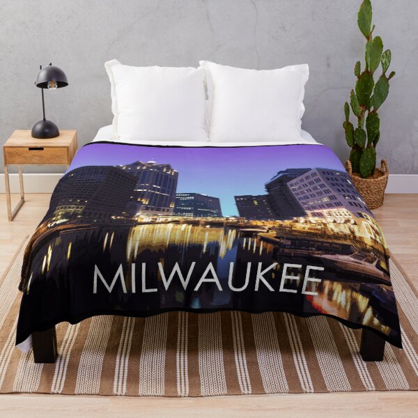 Item preview, Milwaukee, Wisconsin, River, USA, Travel Print designed and sold by summattodraw.