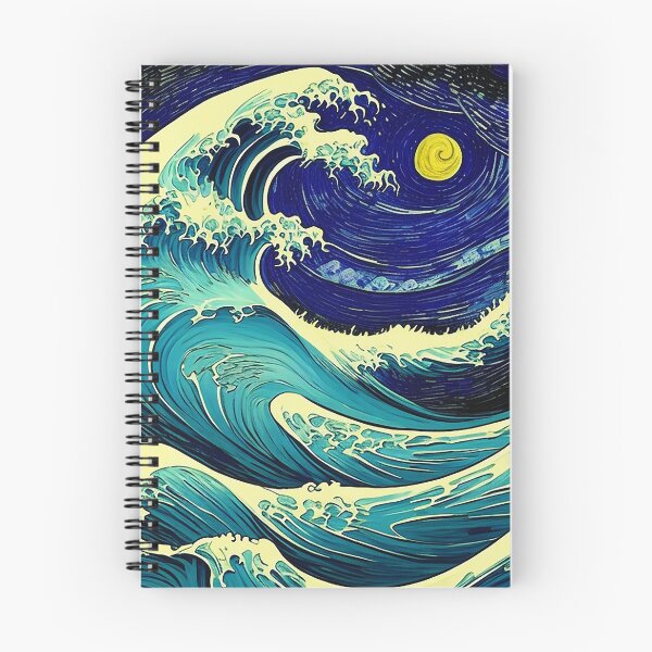 Item preview, Wave Off Kanagawa in Vincent Van Gogh Style designed and sold by allhistory.
