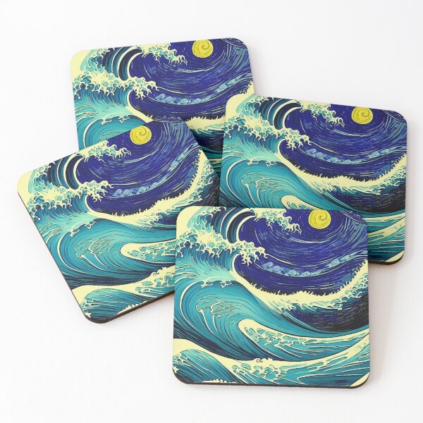 Item preview, Wave Off Kanagawa in Vincent Van Gogh Style designed and sold by allhistory.
