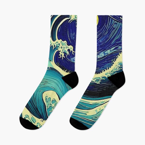 Item preview, Wave Off Kanagawa in Vincent Van Gogh Style designed and sold by allhistory.