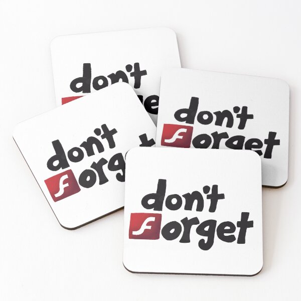 Item preview, Don't Forget - Flash Player Games - Internet Nostalgia Sticker - Y2K Nostalgia designed and sold by TurmericDesignC.