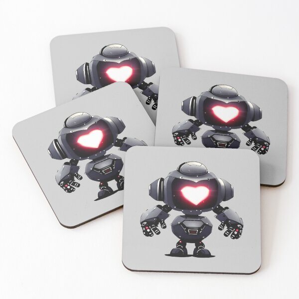 Item preview, Cute Robot 30 - Cool Robot Design - Robots have a heart designed and sold by SheepAttack.