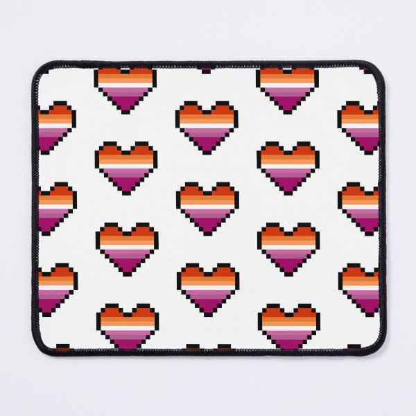 Item preview, Heart flag from Lesbian community pixel art white background designed and sold by Axel-Speed.