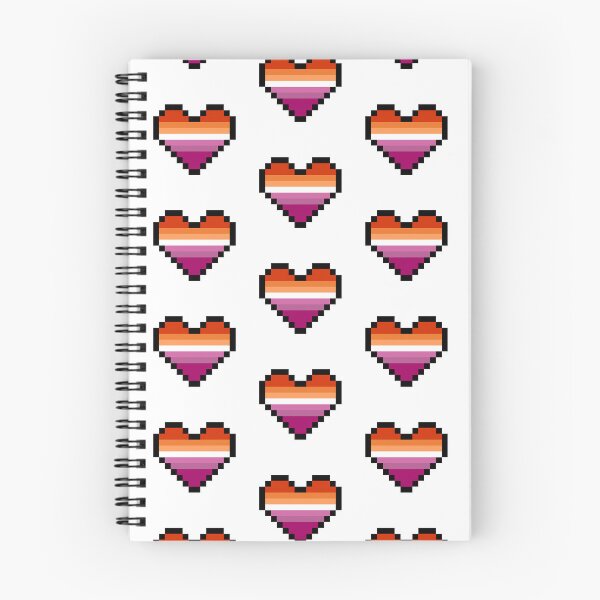 Item preview, Heart flag from Lesbian community pixel art white background designed and sold by Axel-Speed.