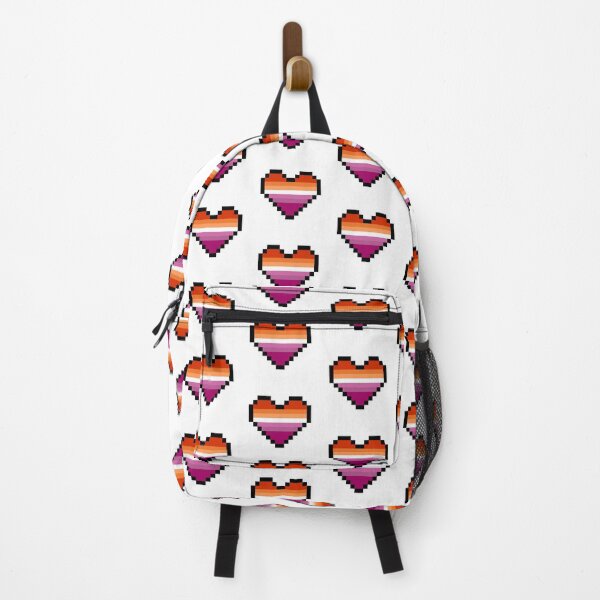 Item preview, Heart flag from Lesbian community pixel art white background designed and sold by Axel-Speed.