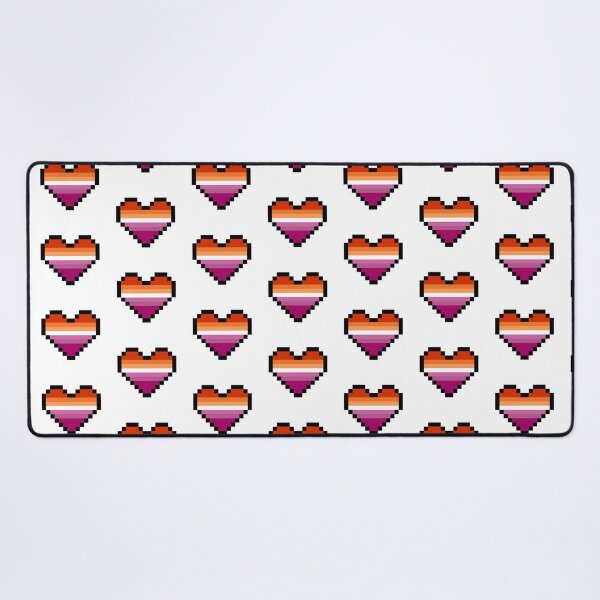 Item preview, Heart flag from Lesbian community pixel art white background designed and sold by Axel-Speed.