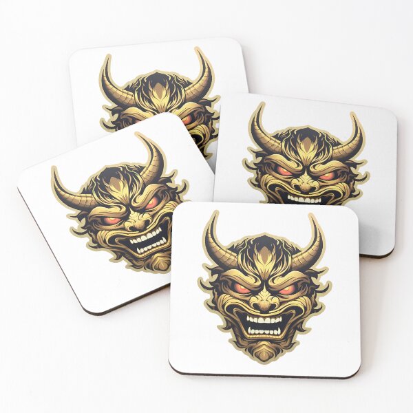 Item preview, Gold Serenity Hannya designed and sold by Stickityboo.