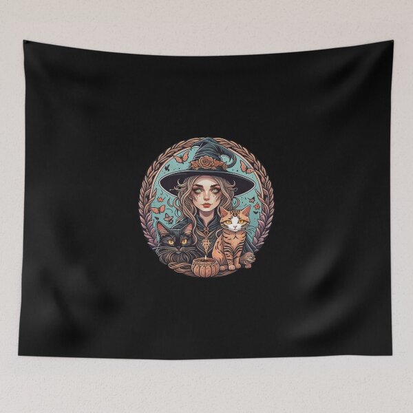 Item preview, A Witch and her Cats designed and sold by Simply-Cryptic.