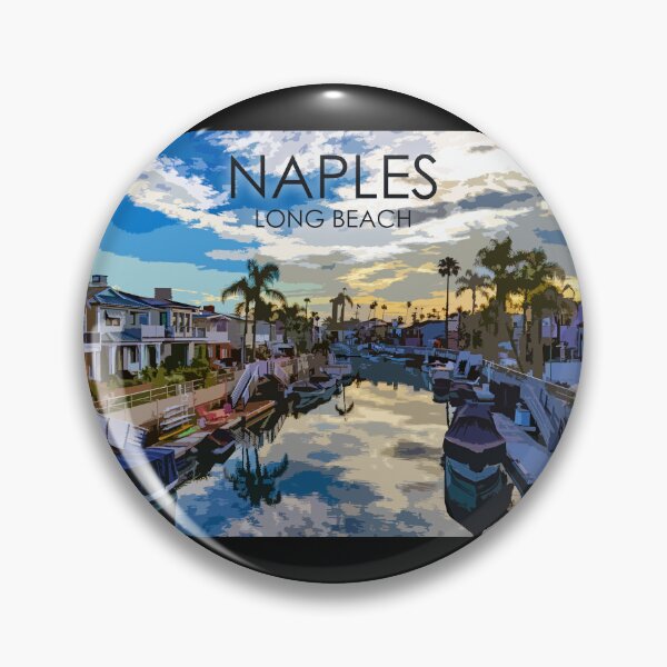 Item preview, Naples Island, Canal, Long Beach, California, USA, Travel Print designed and sold by summattodraw.