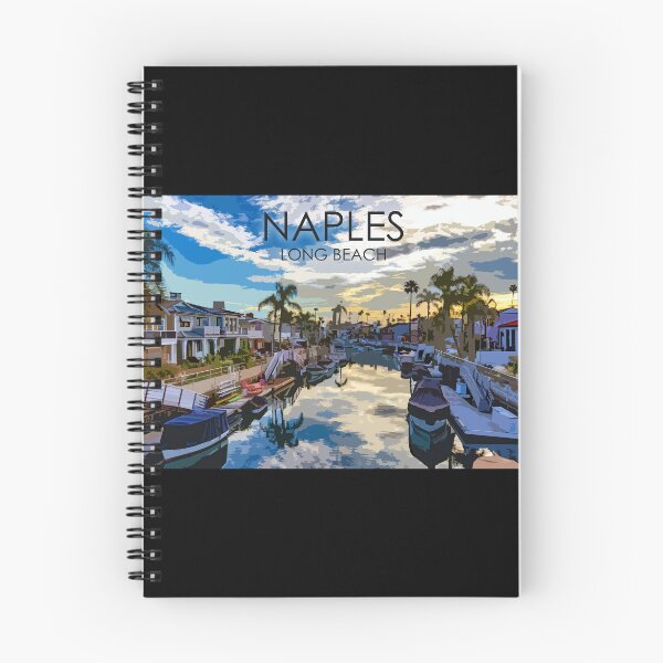 Item preview, Naples Island, Canal, Long Beach, California, USA, Travel Print designed and sold by summattodraw.