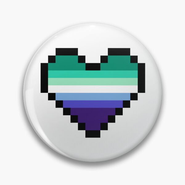Item preview, Heart flag from Gay community pixel art white background designed and sold by Axel-Speed.