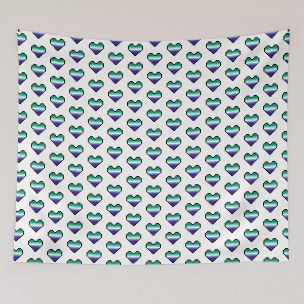 Item preview, Heart flag from Gay community pixel art white background designed and sold by Axel-Speed.