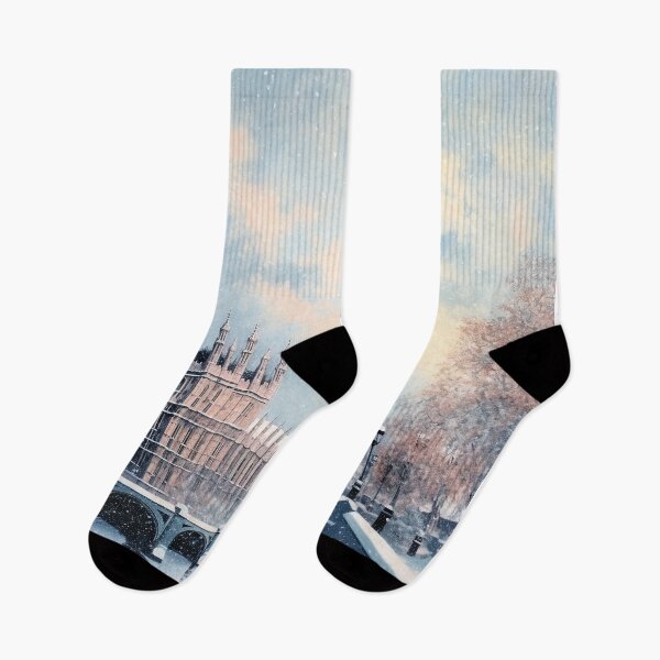 Item preview, Big Ben: Snowy London designed and sold by Pedra Panda.