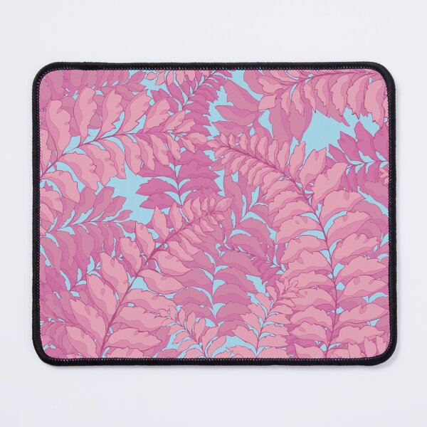 Item preview, Pink tropical leaves pattern  designed and sold by MinimalAnGo.