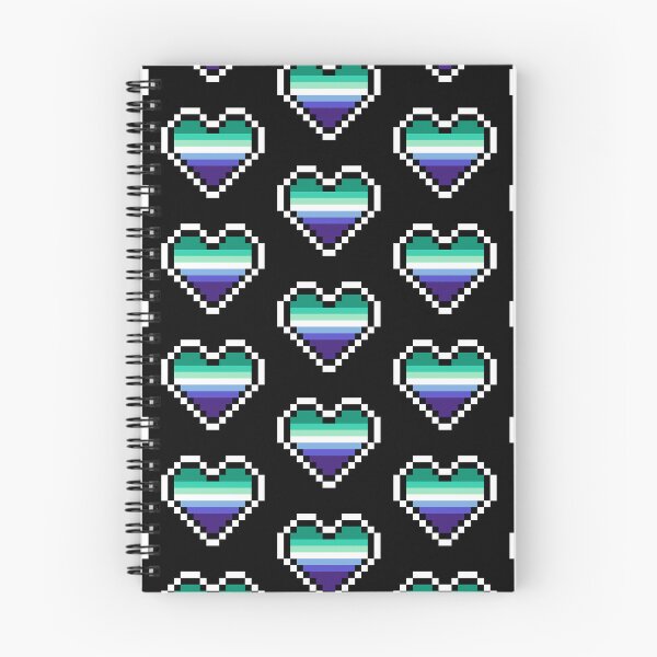 Item preview, Heart flag from Gay community pixel art black background designed and sold by Axel-Speed.