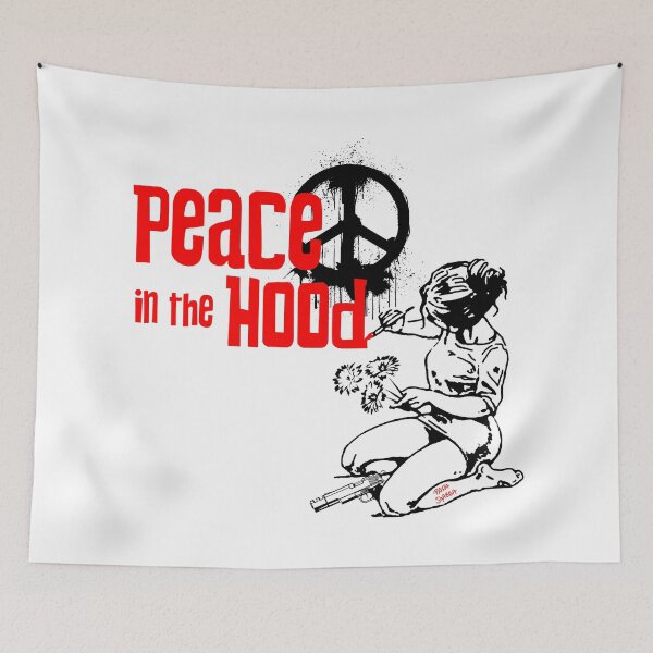 Item preview, Peace in the Hood; designed and sold by StickerApe.
