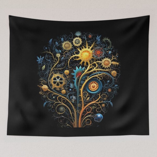 Item preview, Gears of Growth: Mechanical Plant Life T-Shirt designed and sold by JLCableStudio.