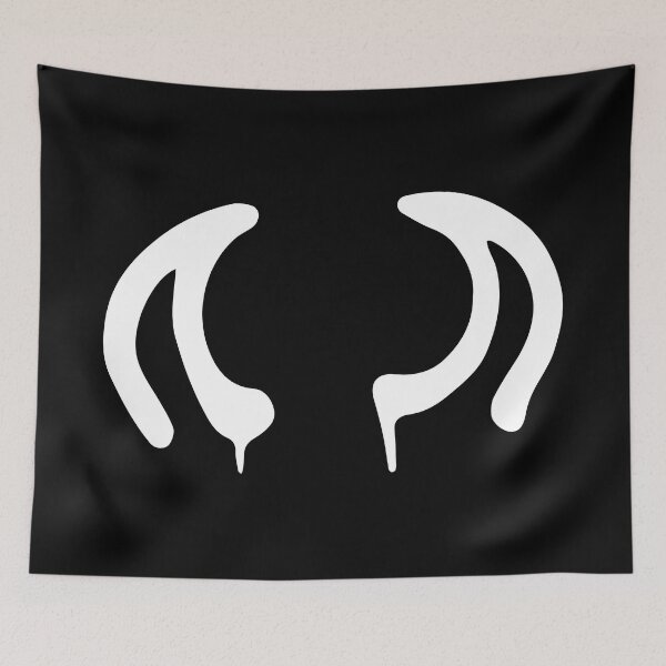 Item preview, lowlife devil horns (white) designed and sold by sarascoprox.