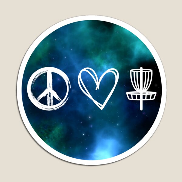 Item preview, Peace, Love, Disc Golf designed and sold by MapleTreeStudio.