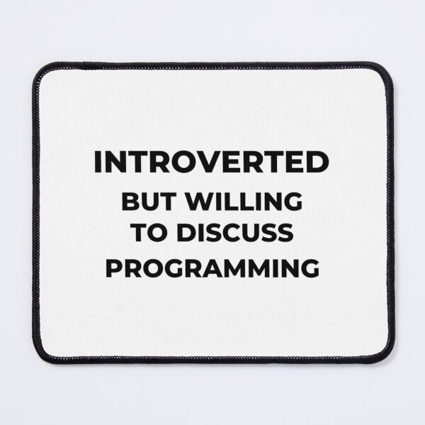 Item preview, Introverted But Willing To Discuss Programming  designed and sold by Keycapkk.