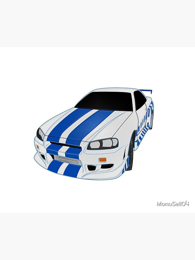 Paul Walker Nissan Skyline Gt R R34 2f2f Duvet Cover By Momusell04 Redbubble