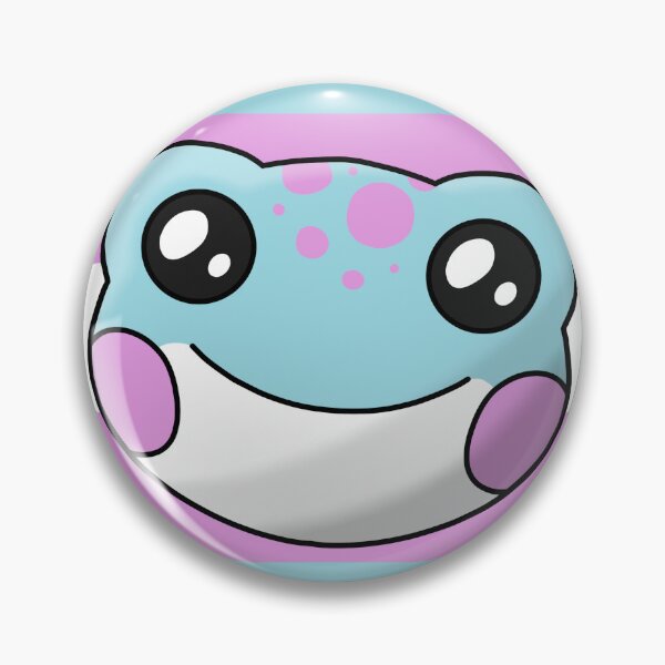 Item preview, Trans Pride Flag Frog (Blue) designed and sold by JuiceBoxFrogs.