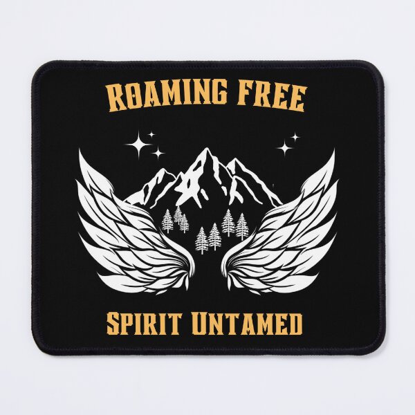 Item preview, Roaming Free, Spirit Untamed - Inspirational Hiking Quote designed and sold by Heartee.