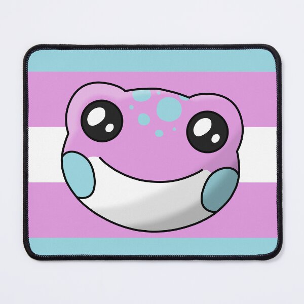 Item preview, Trans Pride Flag Frog (Pink) designed and sold by JuiceBoxFrogs.