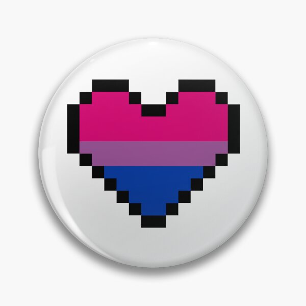 Item preview, Heart flag from Bisexual community pixel art white background designed and sold by Axel-Speed.