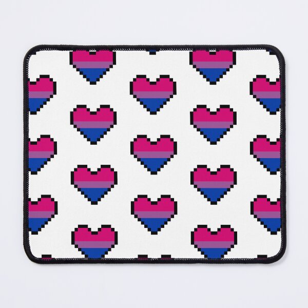 Item preview, Heart flag from Bisexual community pixel art white background designed and sold by Axel-Speed.