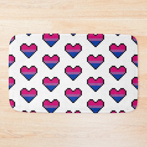 Item preview, Heart flag from Bisexual community pixel art white background designed and sold by Axel-Speed.